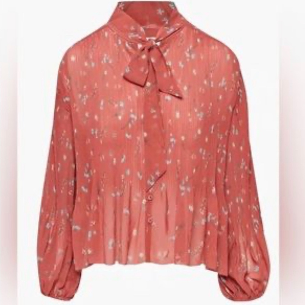 Aritzia Wilfred Pleated Barbara Floral Boho Formal Evening Feminine Sz M